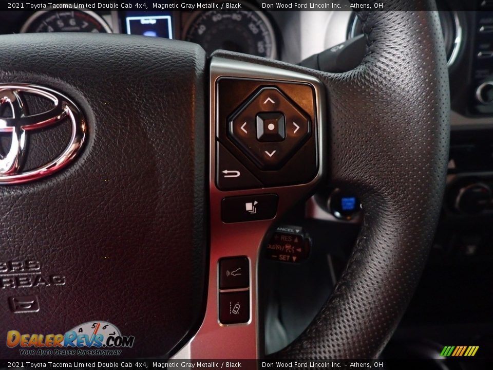 2021 Toyota Tacoma Limited Double Cab 4x4 Magnetic Gray Metallic / Black Photo #32