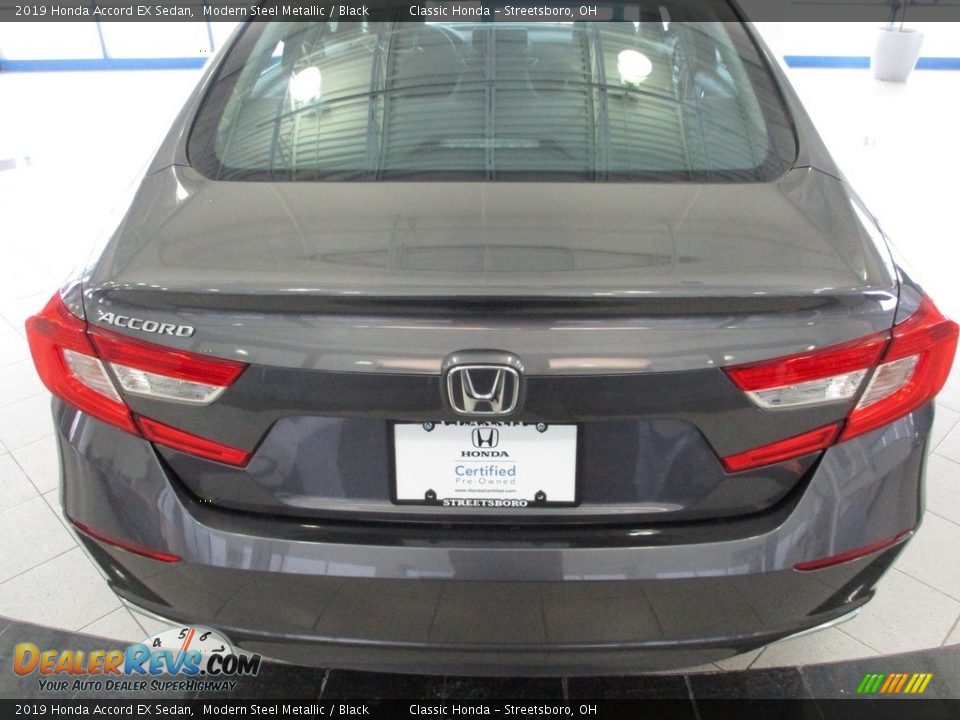 2019 Honda Accord EX Sedan Modern Steel Metallic / Black Photo #8