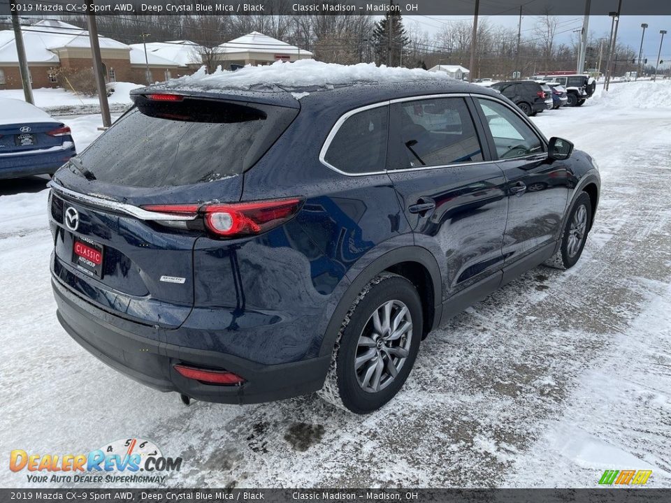 2019 Mazda CX-9 Sport AWD Deep Crystal Blue Mica / Black Photo #4