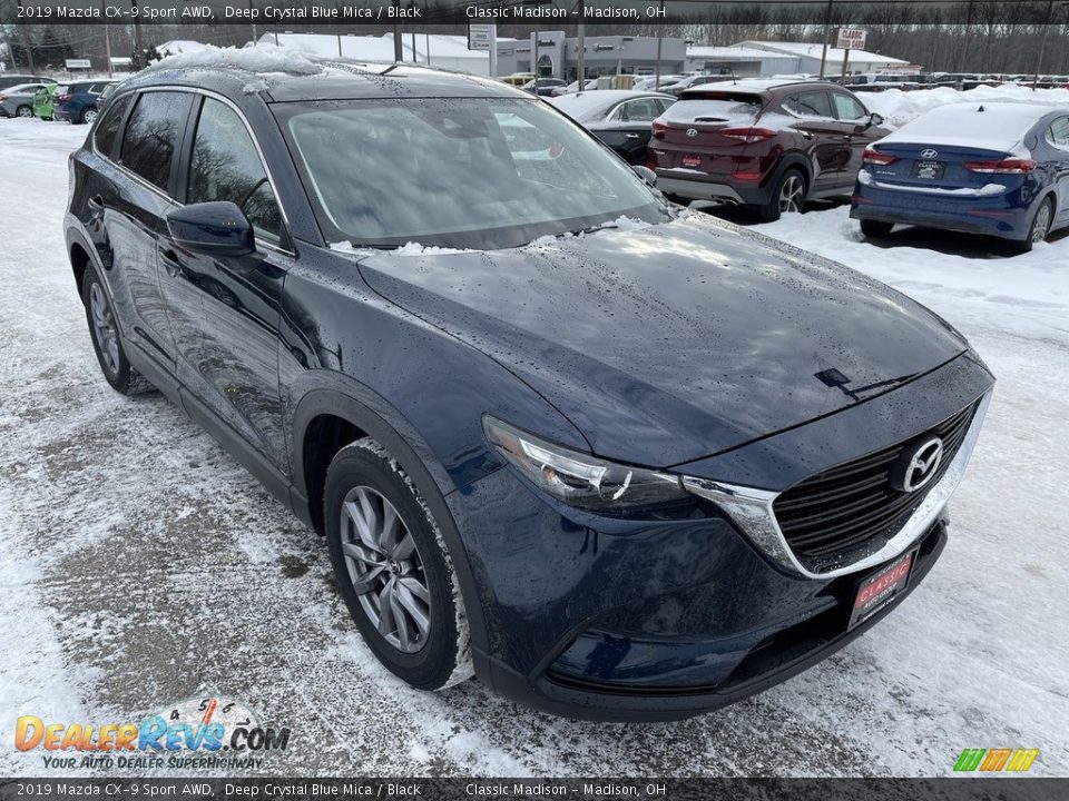 2019 Mazda CX-9 Sport AWD Deep Crystal Blue Mica / Black Photo #5