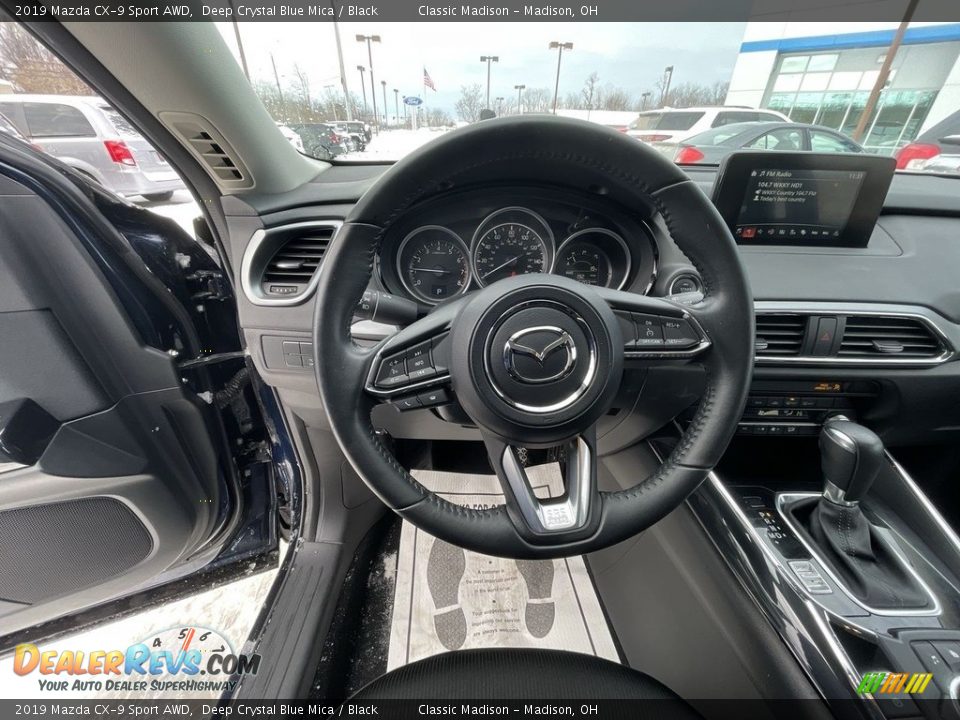2019 Mazda CX-9 Sport AWD Deep Crystal Blue Mica / Black Photo #10