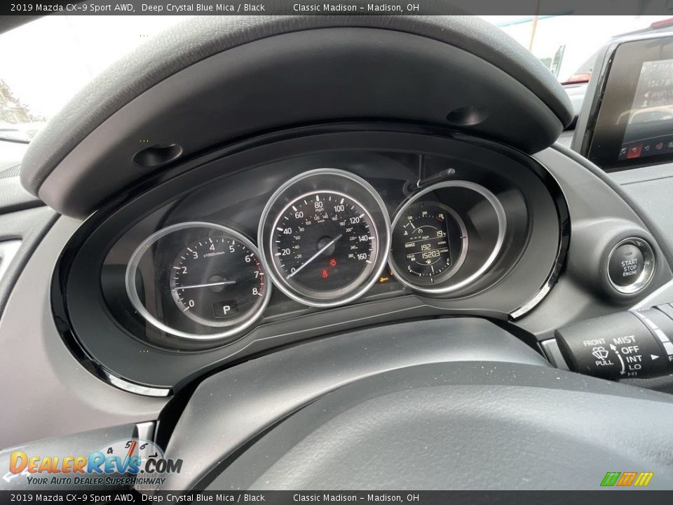 2019 Mazda CX-9 Sport AWD Deep Crystal Blue Mica / Black Photo #11