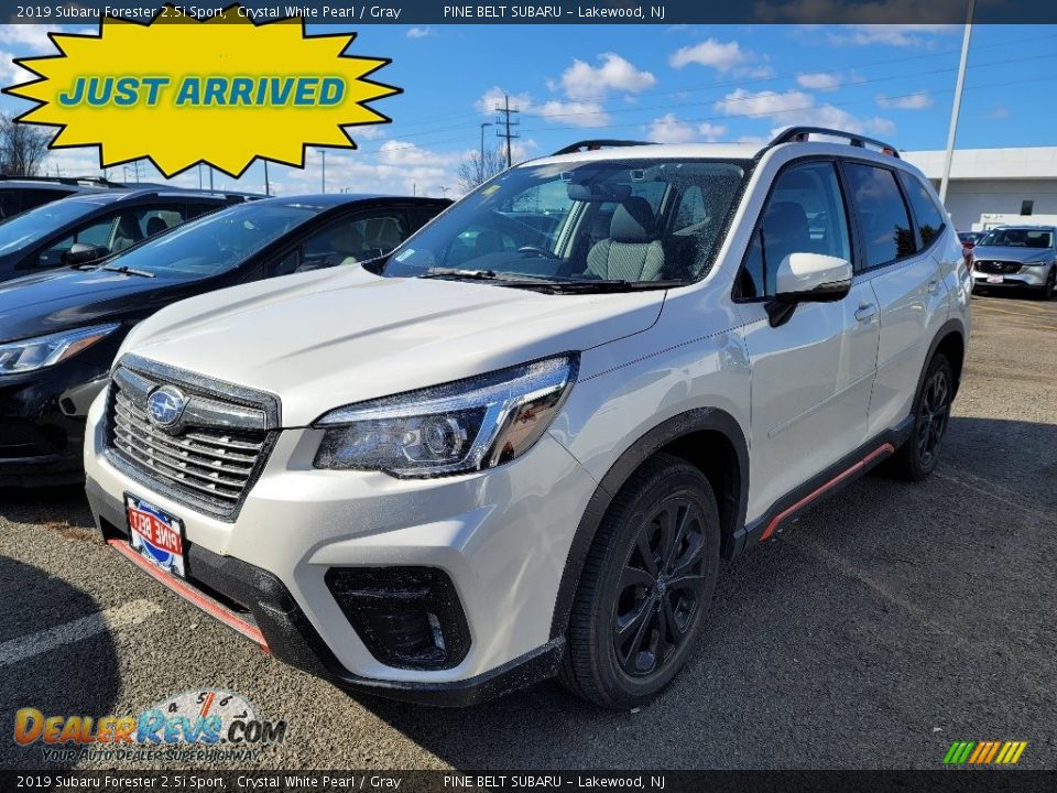 2019 Subaru Forester 2.5i Sport Crystal White Pearl / Gray Photo #1