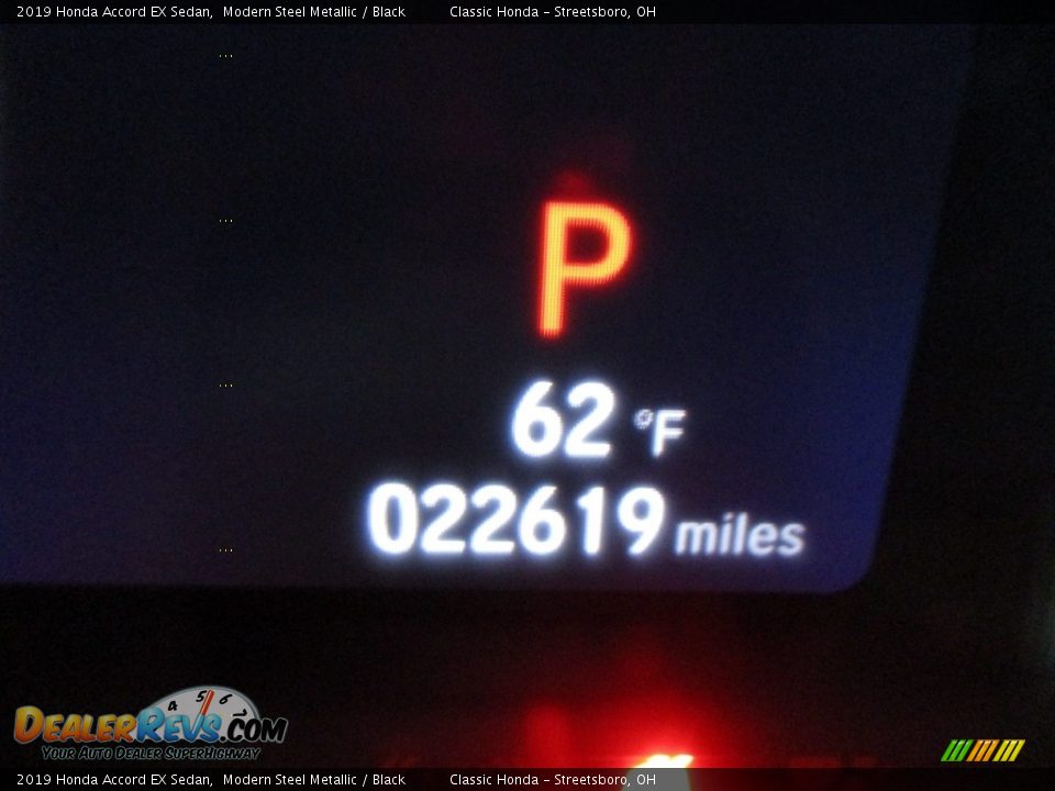 2019 Honda Accord EX Sedan Modern Steel Metallic / Black Photo #33