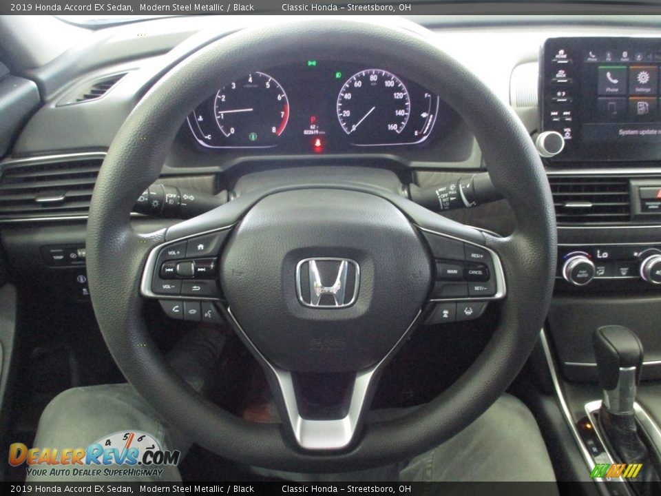 2019 Honda Accord EX Sedan Modern Steel Metallic / Black Photo #34