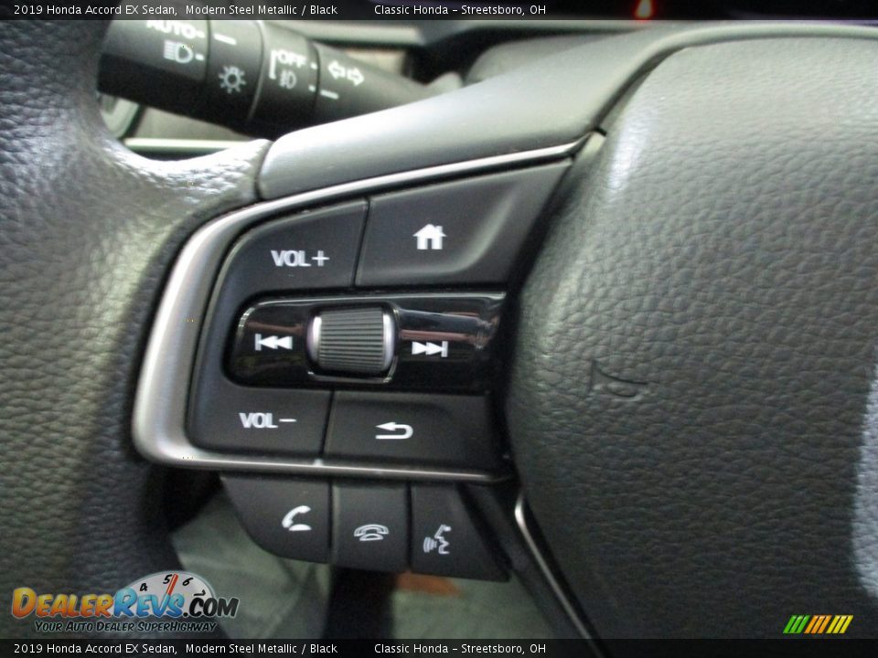 2019 Honda Accord EX Sedan Modern Steel Metallic / Black Photo #35