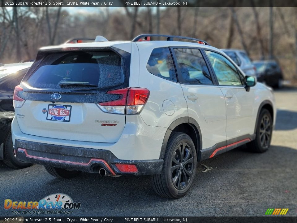 2019 Subaru Forester 2.5i Sport Crystal White Pearl / Gray Photo #4