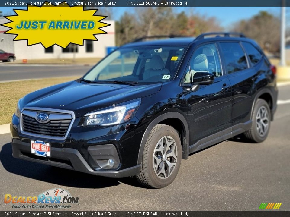2021 Subaru Forester 2.5i Premium Crystal Black Silica / Gray Photo #1
