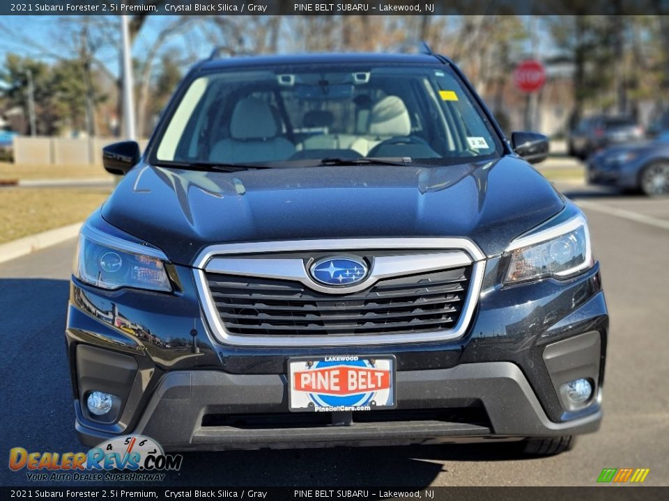 2021 Subaru Forester 2.5i Premium Crystal Black Silica / Gray Photo #2