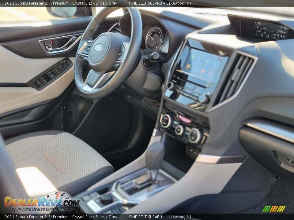 2021 Subaru Forester 2.5i Premium Crystal Black Silica / Gray Photo #3