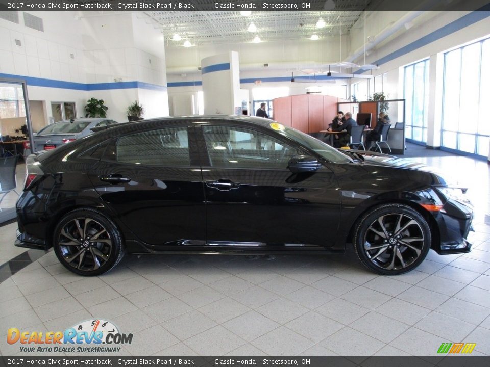 Crystal Black Pearl 2017 Honda Civic Sport Hatchback Photo #4