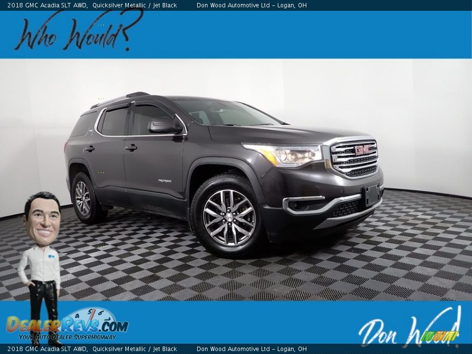 2018 GMC Acadia SLT AWD Quicksilver Metallic / Jet Black Photo #1