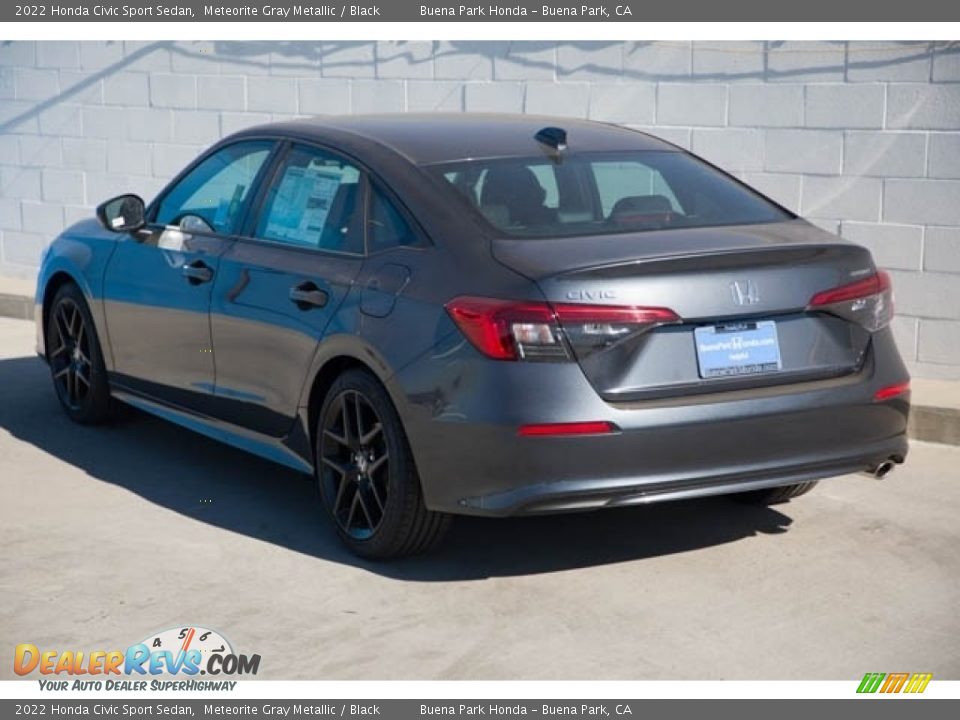 2022 Honda Civic Sport Sedan Meteorite Gray Metallic / Black Photo #2