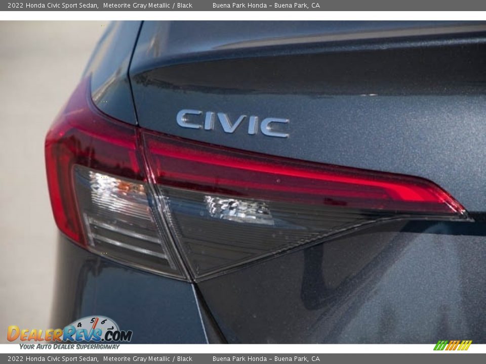2022 Honda Civic Sport Sedan Meteorite Gray Metallic / Black Photo #6