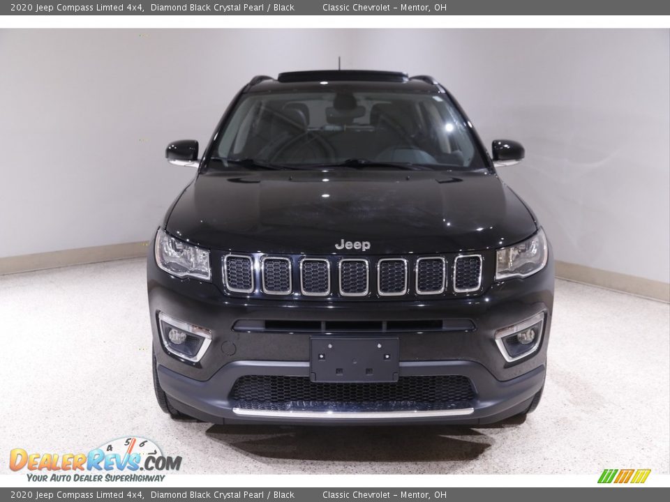 2020 Jeep Compass Limted 4x4 Diamond Black Crystal Pearl / Black Photo #2