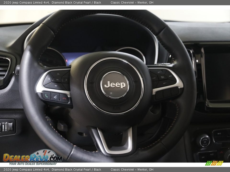 2020 Jeep Compass Limted 4x4 Diamond Black Crystal Pearl / Black Photo #7