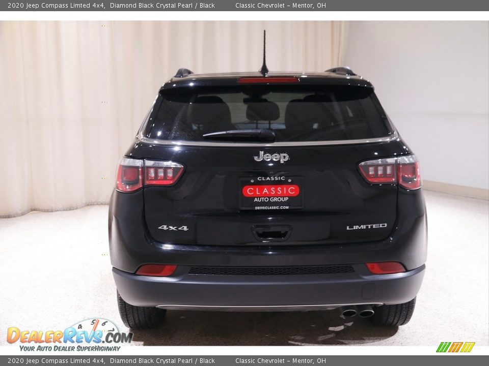 2020 Jeep Compass Limted 4x4 Diamond Black Crystal Pearl / Black Photo #19