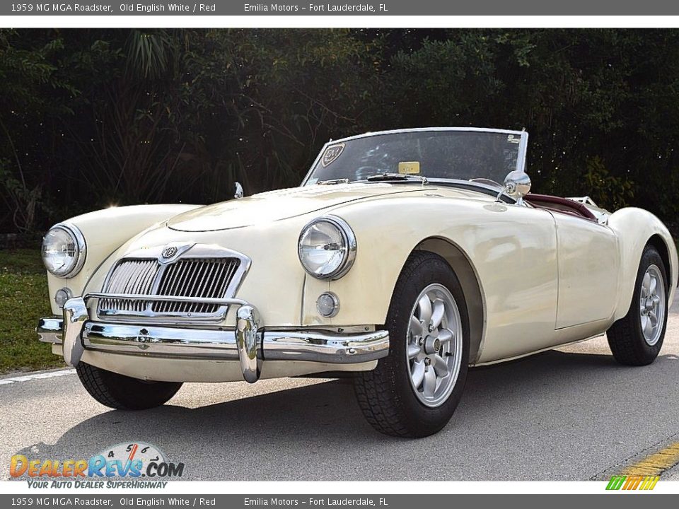 Old English White 1959 MG MGA Roadster Photo #7