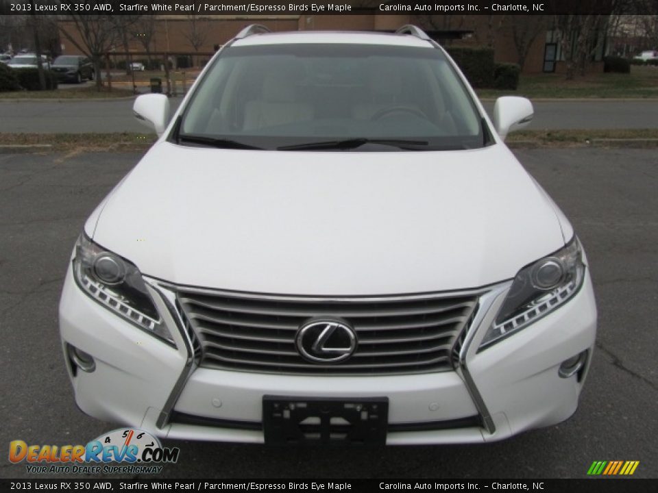 2013 Lexus RX 350 AWD Starfire White Pearl / Parchment/Espresso Birds Eye Maple Photo #5