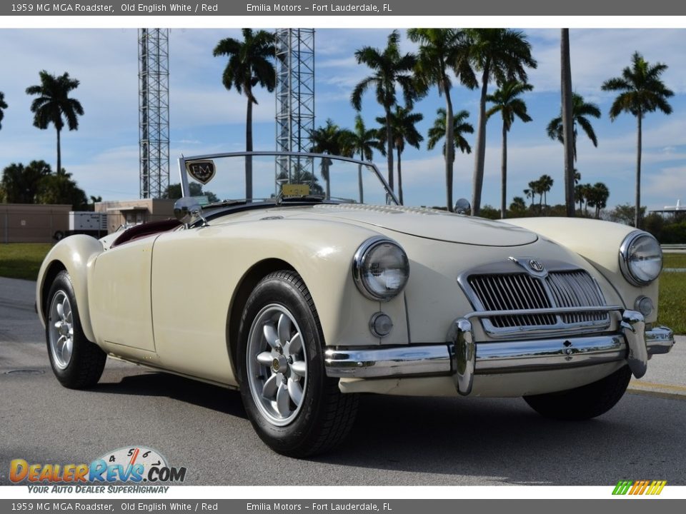 Old English White 1959 MG MGA Roadster Photo #9