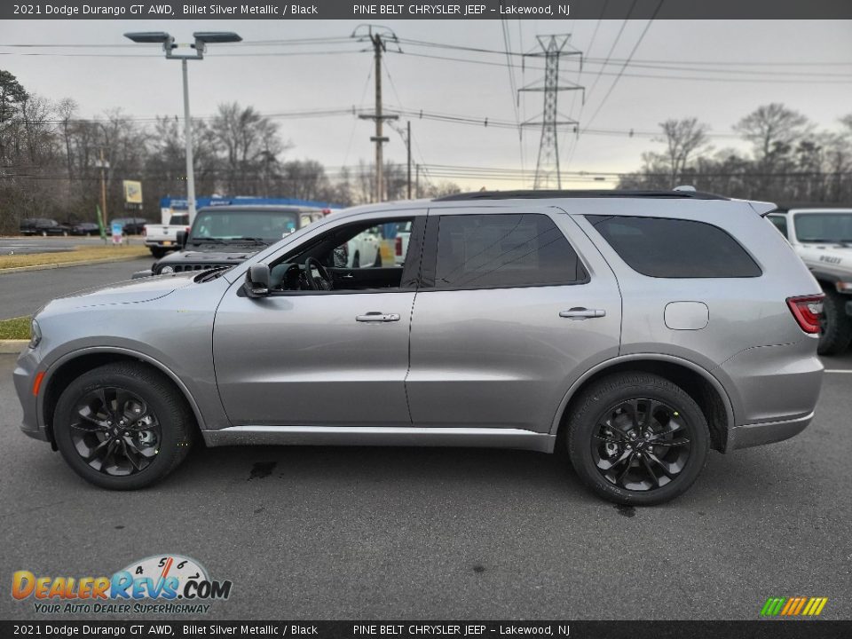 2021 Dodge Durango GT AWD Billet Silver Metallic / Black Photo #3