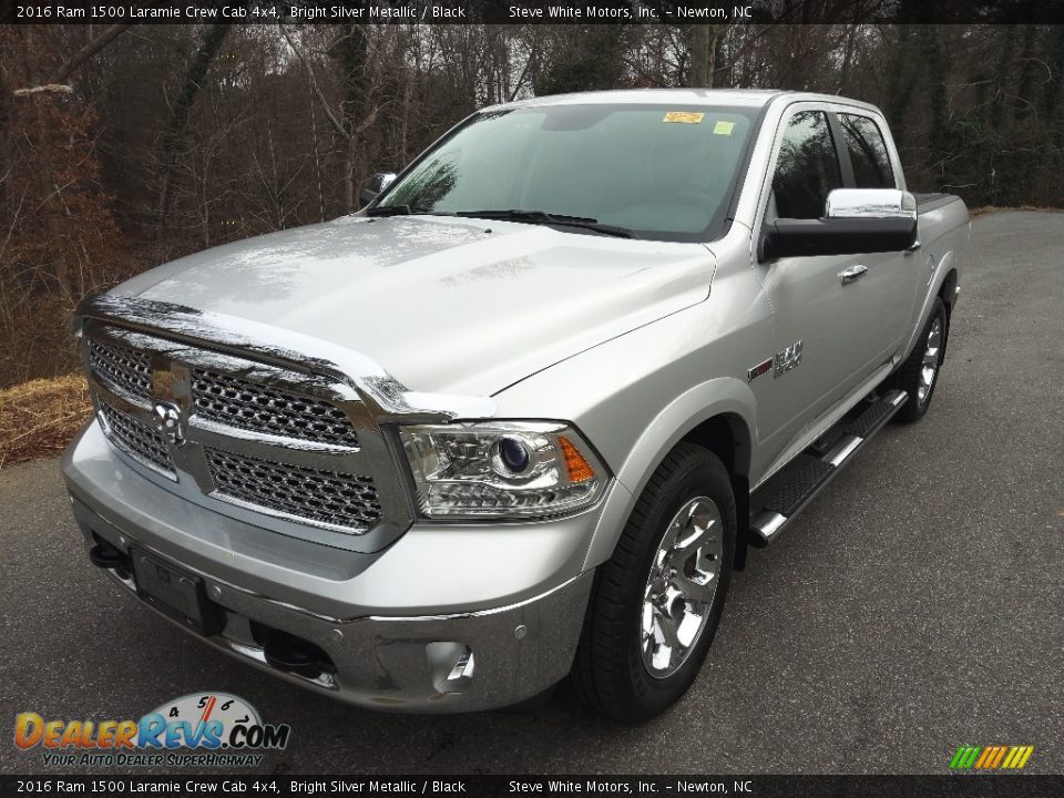 Bright Silver Metallic 2016 Ram 1500 Laramie Crew Cab 4x4 Photo #2