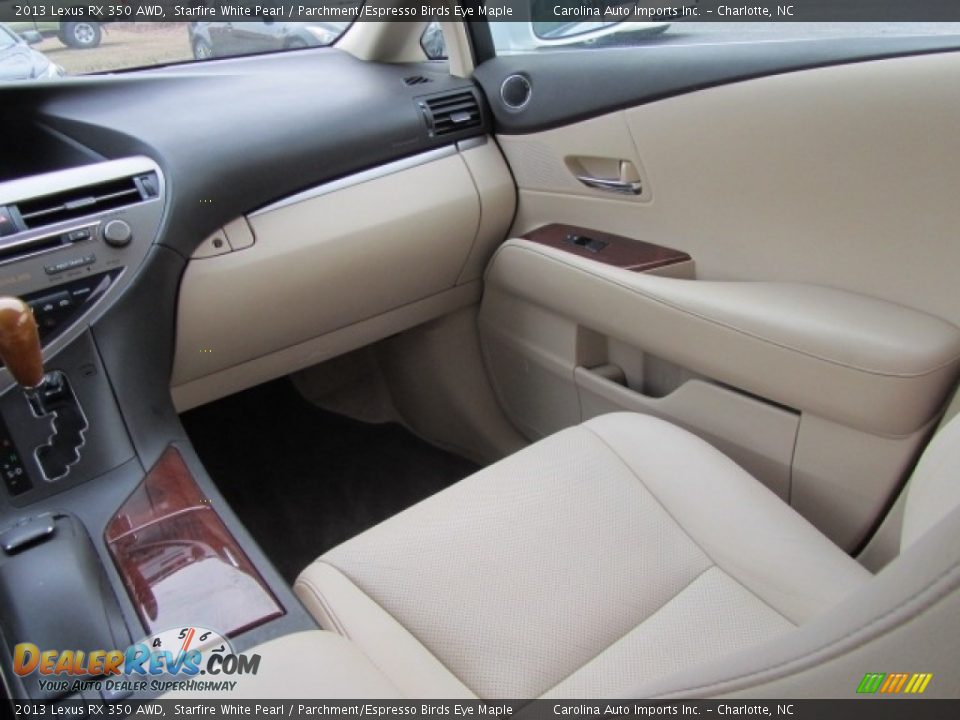 2013 Lexus RX 350 AWD Starfire White Pearl / Parchment/Espresso Birds Eye Maple Photo #14