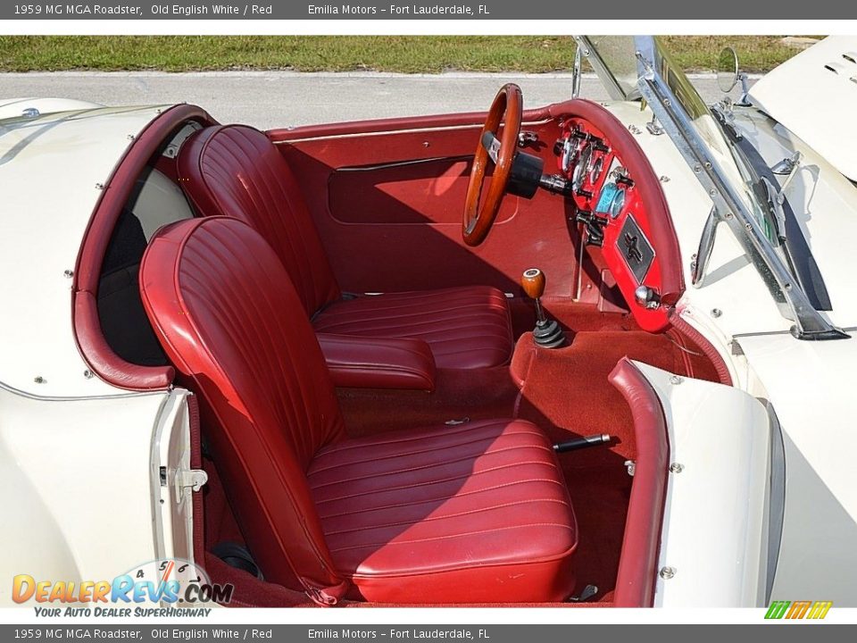 Red Interior - 1959 MG MGA Roadster Photo #32
