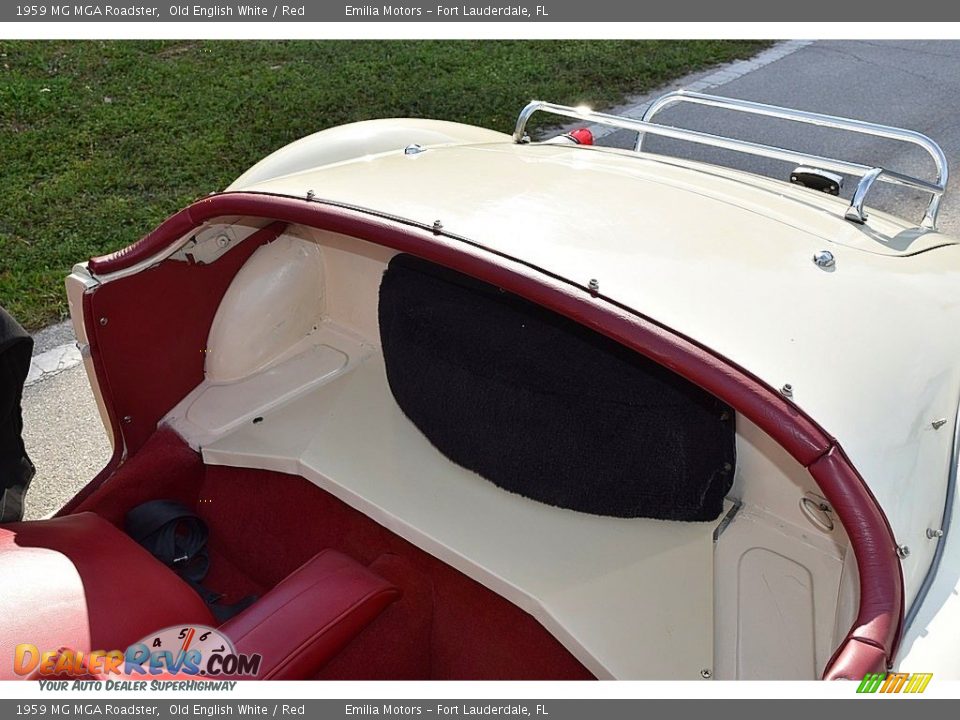 Rear Seat of 1959 MG MGA Roadster Photo #35