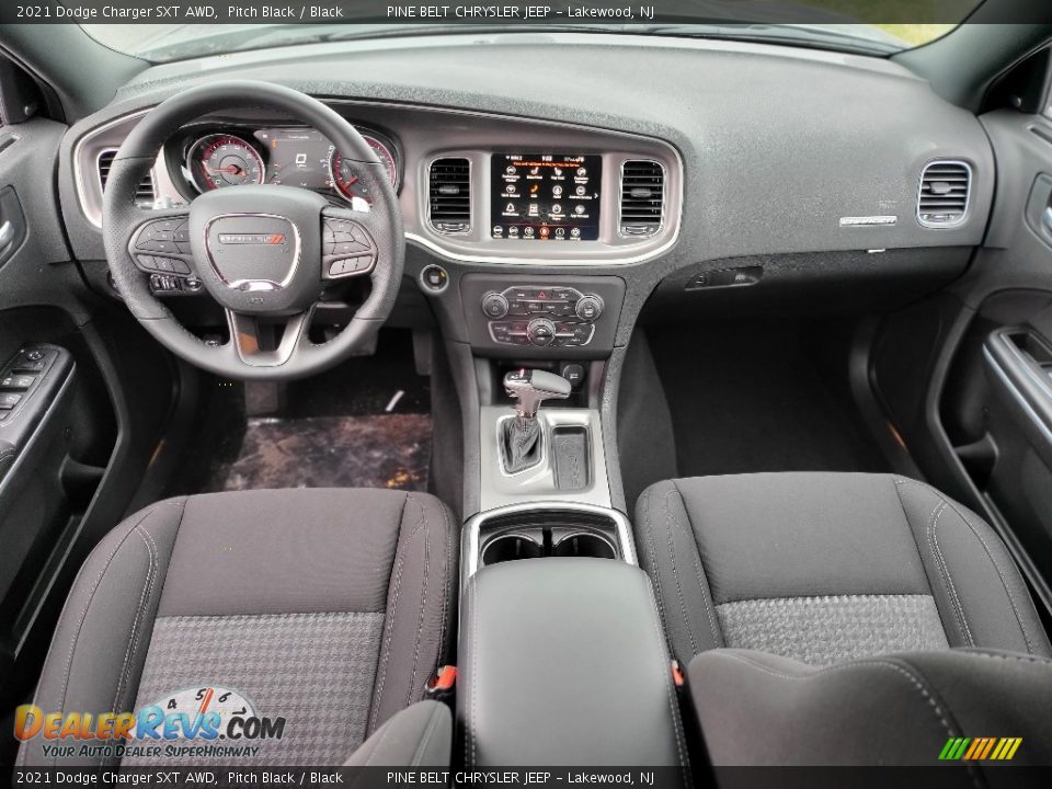 2021 Dodge Charger SXT AWD Pitch Black / Black Photo #9