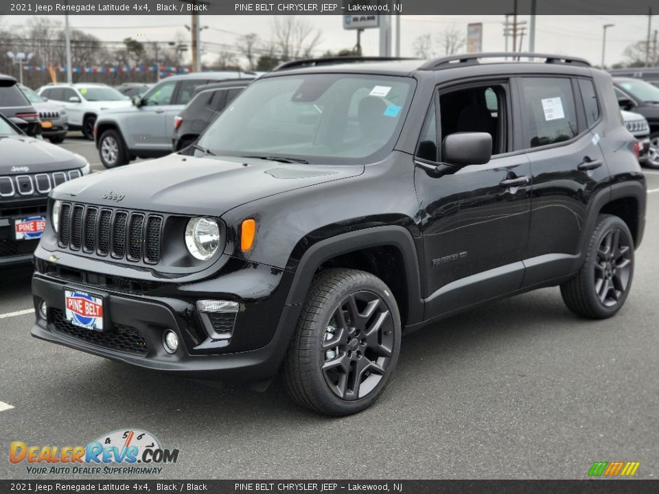 2021 Jeep Renegade Latitude 4x4 Black / Black Photo #1