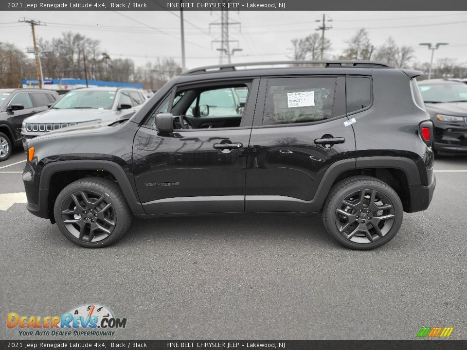 2021 Jeep Renegade Latitude 4x4 Black / Black Photo #3