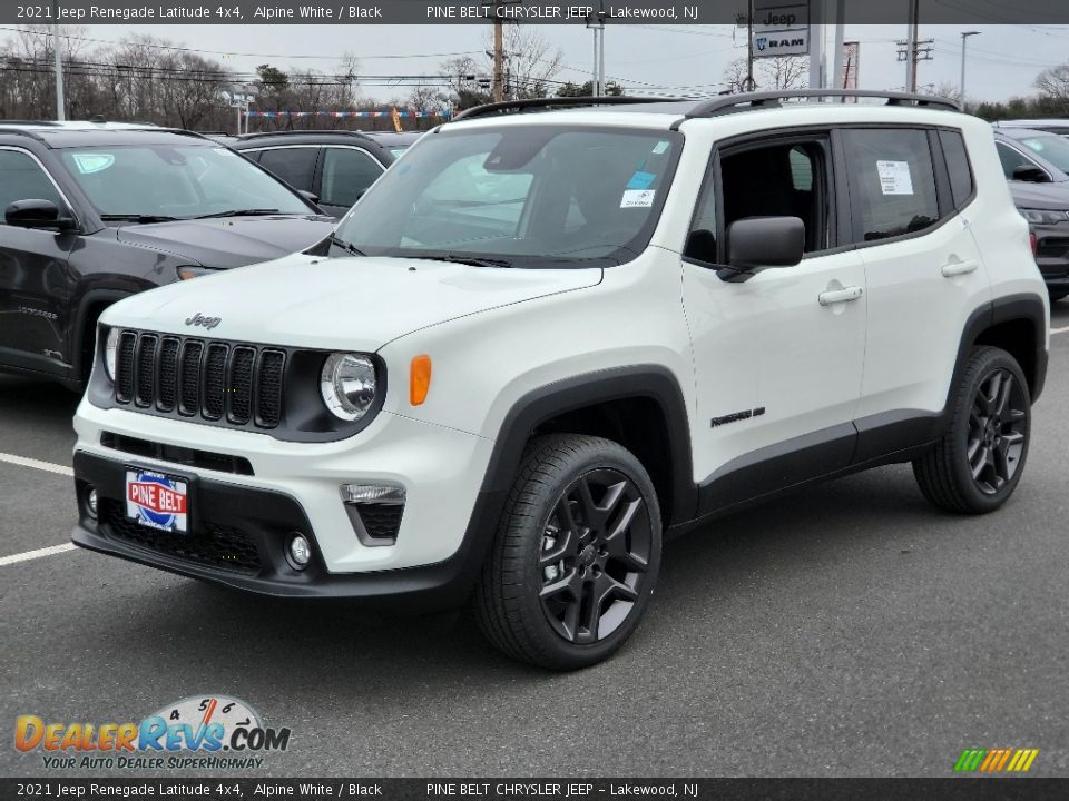 2021 Jeep Renegade Latitude 4x4 Alpine White / Black Photo #1