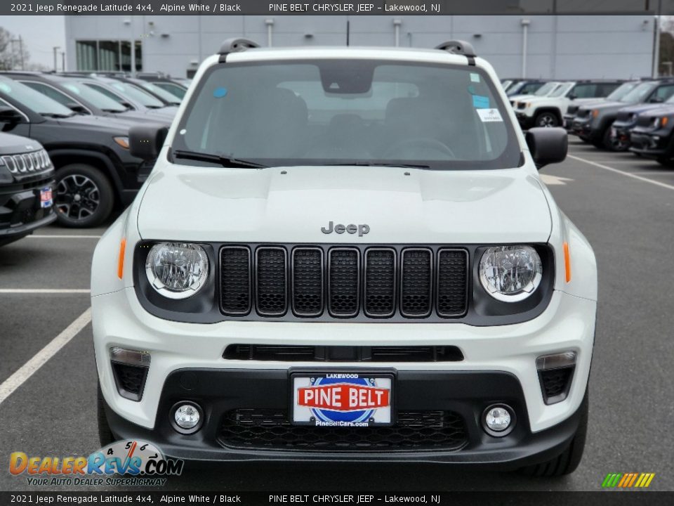 2021 Jeep Renegade Latitude 4x4 Alpine White / Black Photo #2