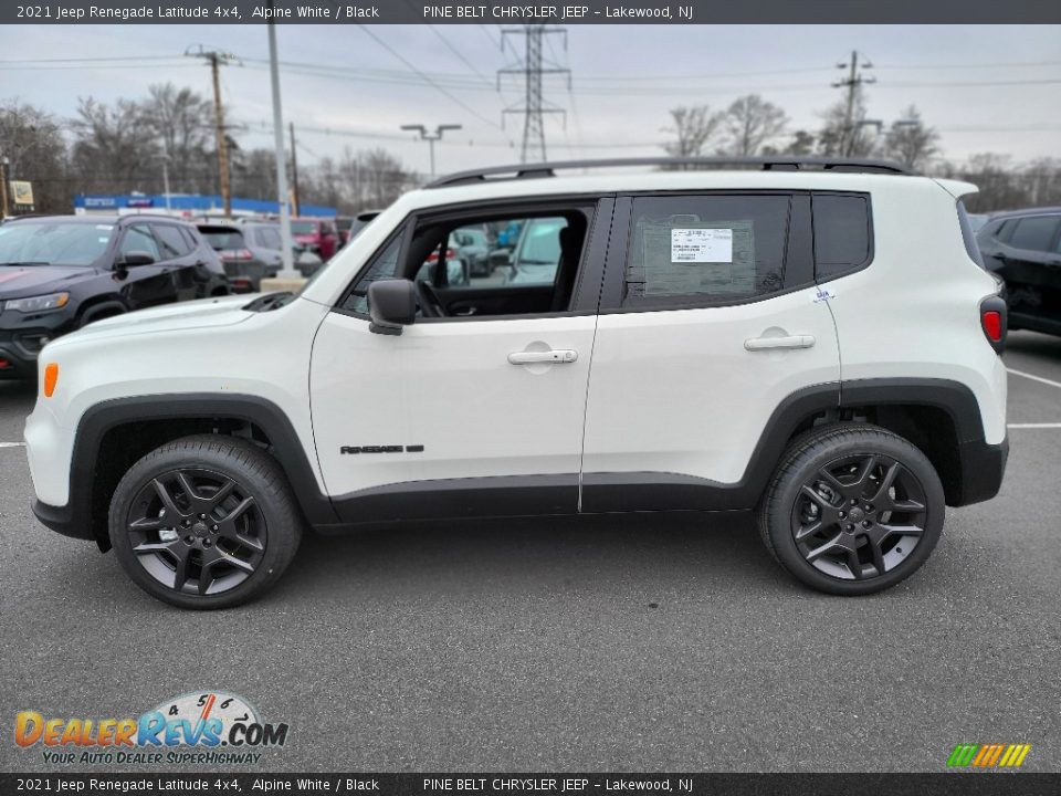 2021 Jeep Renegade Latitude 4x4 Alpine White / Black Photo #3