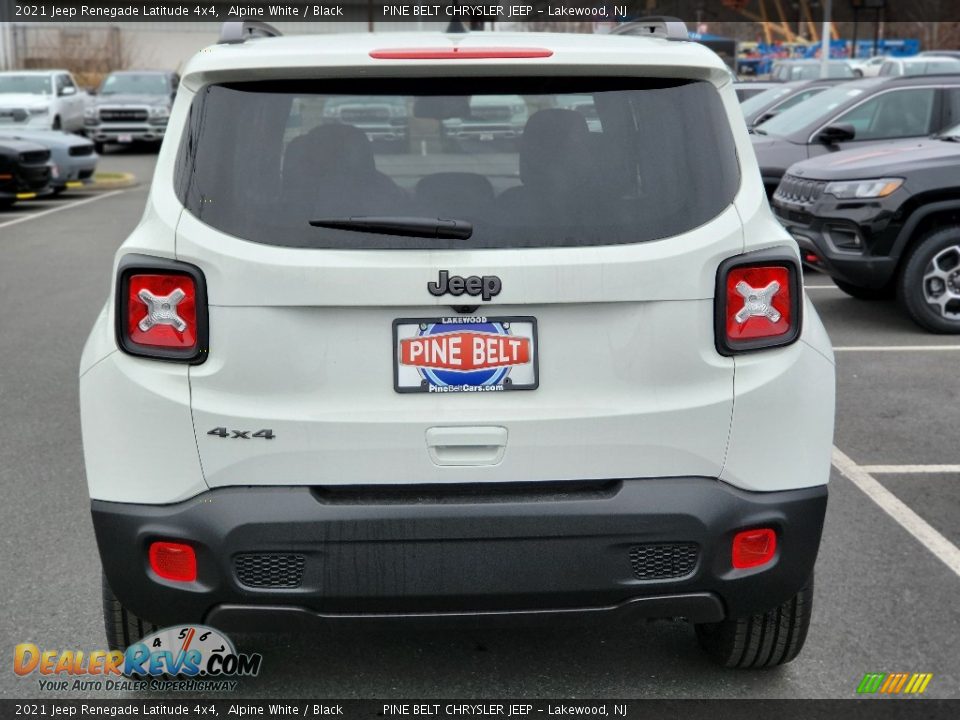 2021 Jeep Renegade Latitude 4x4 Alpine White / Black Photo #5