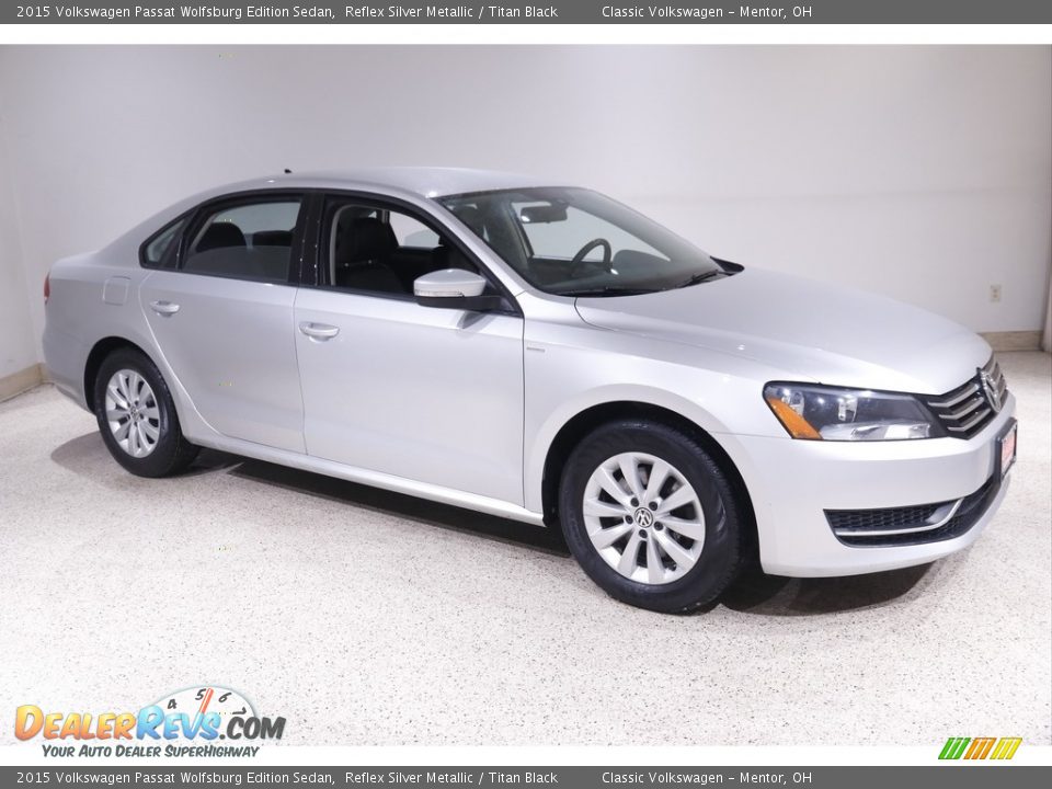 2015 Volkswagen Passat Wolfsburg Edition Sedan Reflex Silver Metallic / Titan Black Photo #1