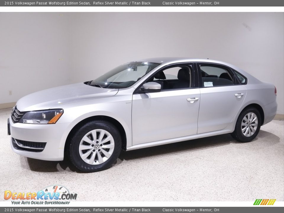 2015 Volkswagen Passat Wolfsburg Edition Sedan Reflex Silver Metallic / Titan Black Photo #3