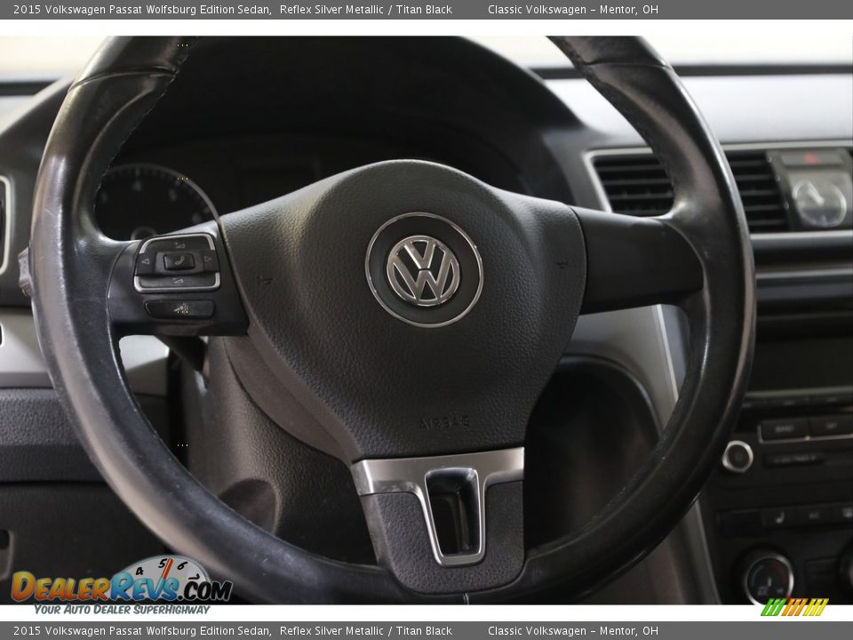 2015 Volkswagen Passat Wolfsburg Edition Sedan Reflex Silver Metallic / Titan Black Photo #7
