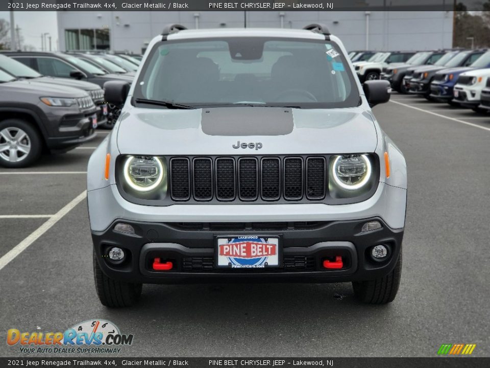 2021 Jeep Renegade Trailhawk 4x4 Glacier Metallic / Black Photo #2