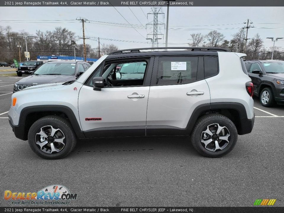 2021 Jeep Renegade Trailhawk 4x4 Glacier Metallic / Black Photo #3