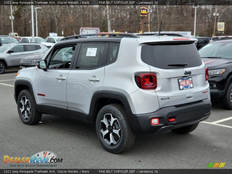 2021 Jeep Renegade Trailhawk 4x4 Glacier Metallic / Black Photo #4