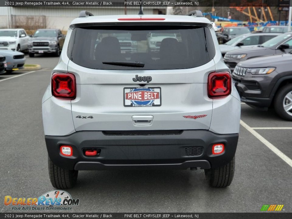 2021 Jeep Renegade Trailhawk 4x4 Glacier Metallic / Black Photo #5