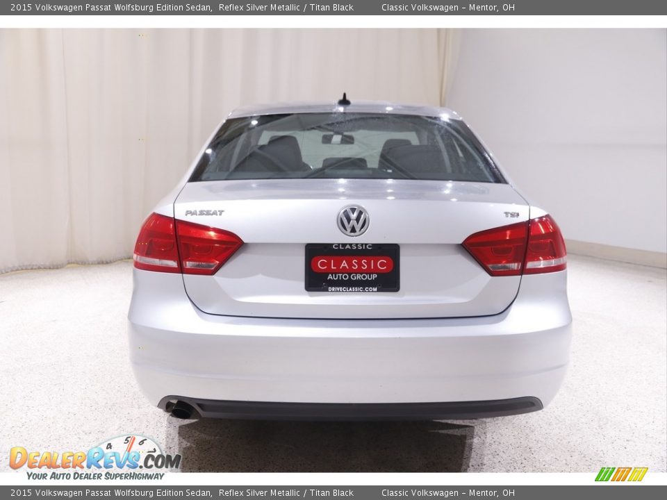 2015 Volkswagen Passat Wolfsburg Edition Sedan Reflex Silver Metallic / Titan Black Photo #14