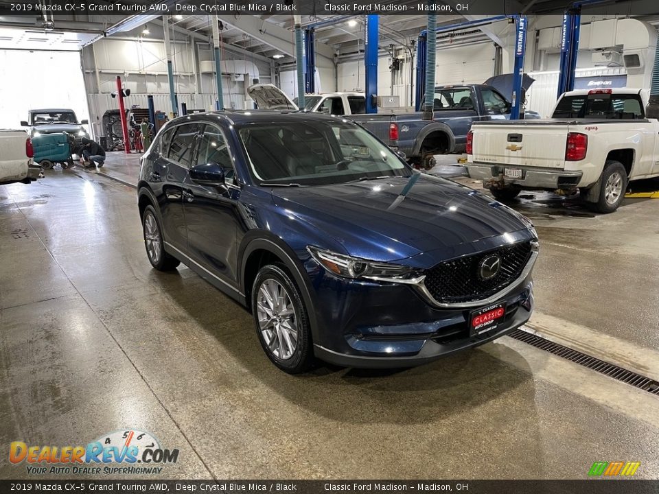 2019 Mazda CX-5 Grand Touring AWD Deep Crystal Blue Mica / Black Photo #2