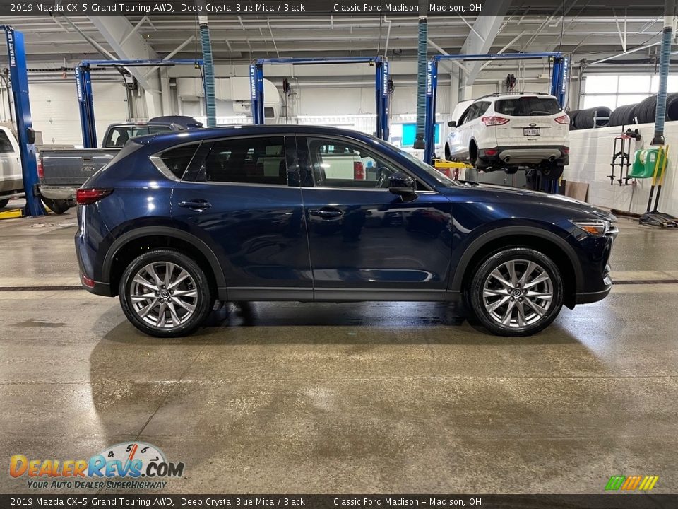 2019 Mazda CX-5 Grand Touring AWD Deep Crystal Blue Mica / Black Photo #3