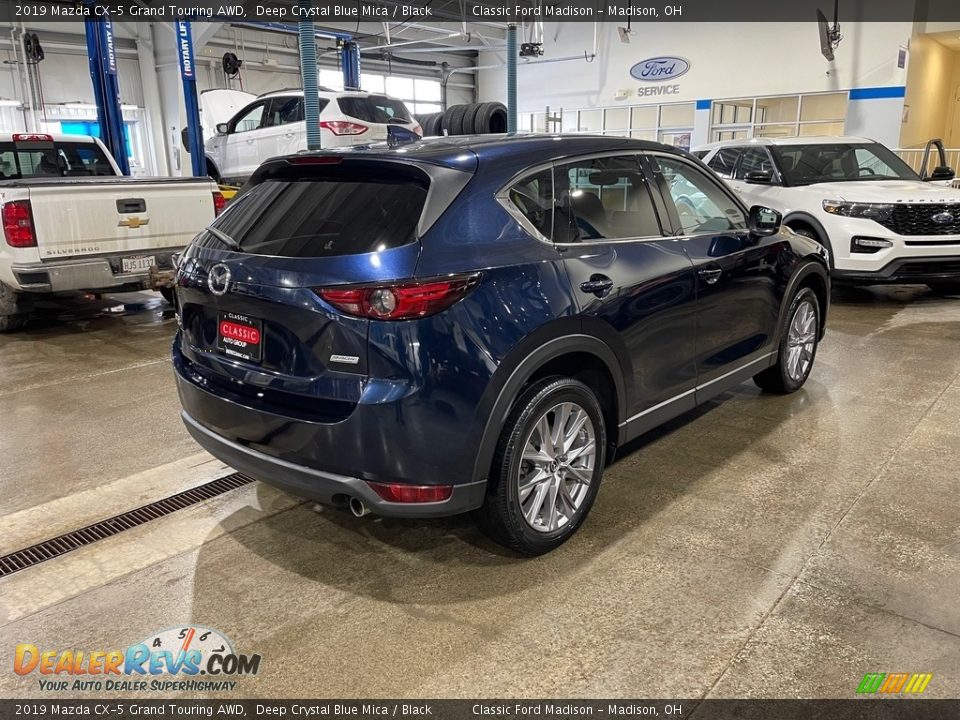 2019 Mazda CX-5 Grand Touring AWD Deep Crystal Blue Mica / Black Photo #5