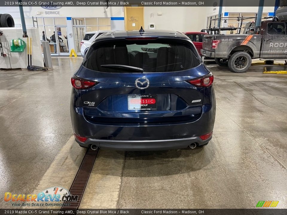 2019 Mazda CX-5 Grand Touring AWD Deep Crystal Blue Mica / Black Photo #6