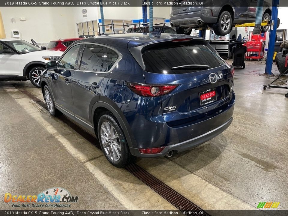 2019 Mazda CX-5 Grand Touring AWD Deep Crystal Blue Mica / Black Photo #7