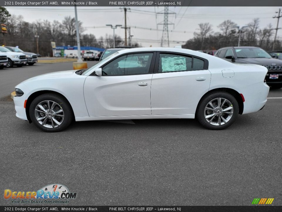 2021 Dodge Charger SXT AWD White Knuckle / Black Photo #3